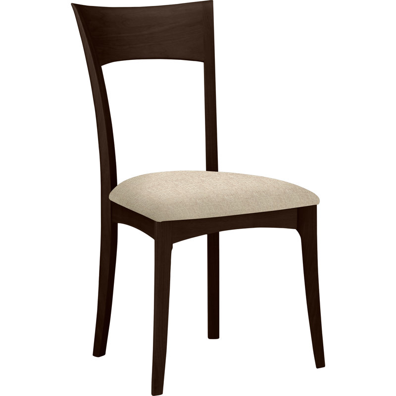 Ingrid Upholstered Dining Chair, Smoke Cherry, Hemp Fabric
