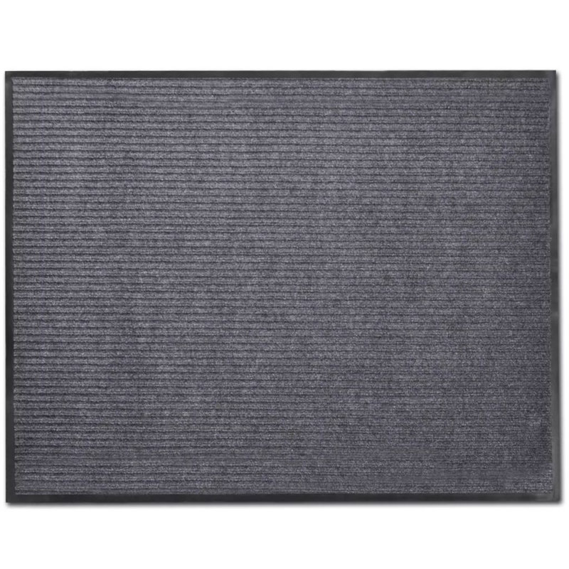 Paillasson vidaXL , 33 po x 45 po, Gris foncé