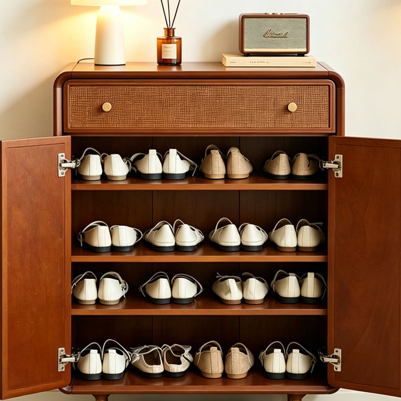 Chinese style retro shoe cabinet