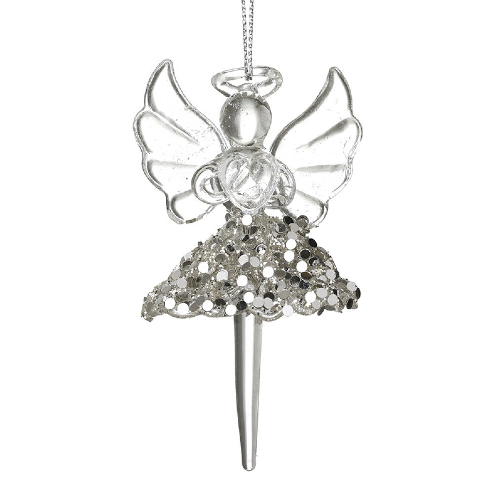 9cm Glass Hanging Figurine Ornament