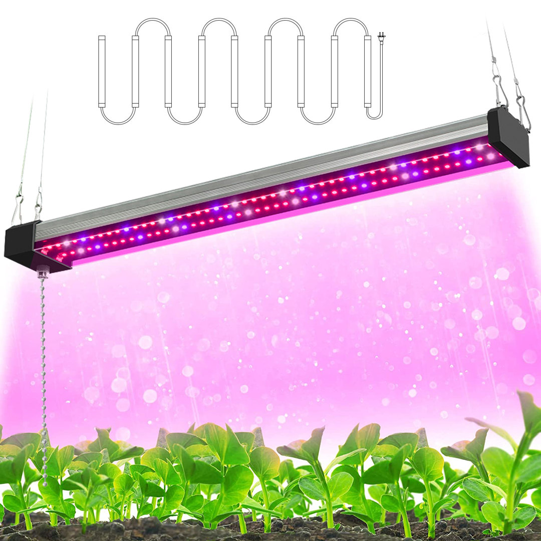 Pflanzenlampe Led, 30 Cm Vollspektrum 58Leds Grow Lampe Für Zimmerpflanzen, Pflanzenlicht Mit Reflektor/Daisy Chain Funk...