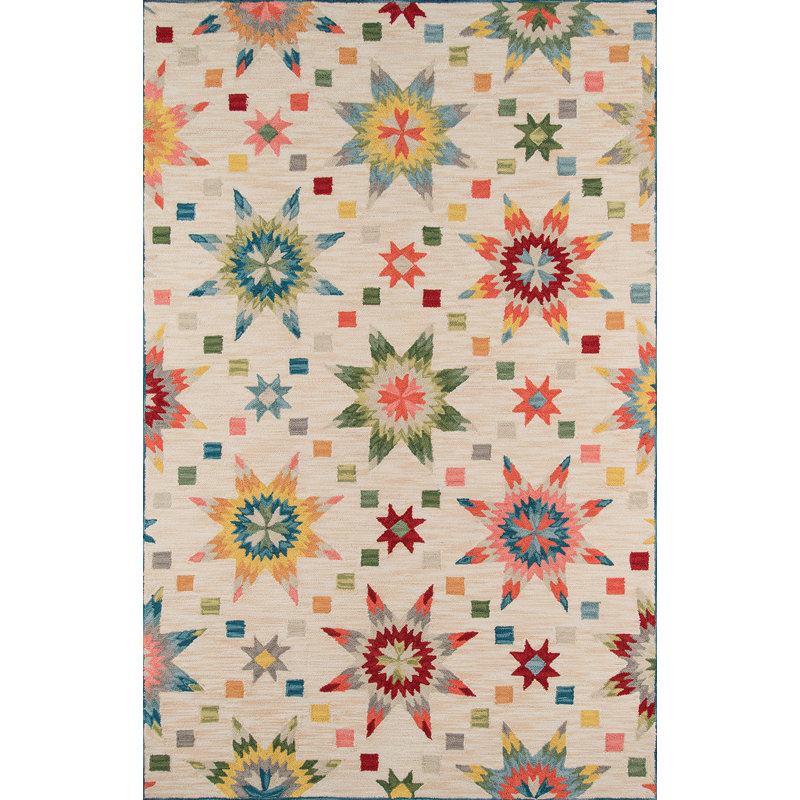 Gingras Floral Indoor Rug, Rectangle 8' x 10'