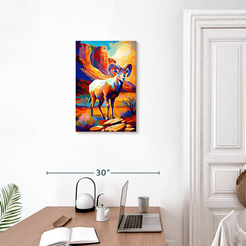 Brampt Bighorn Sheep II, 24" H x 16" W