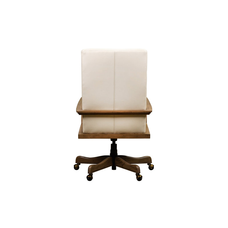 Kenan Executive Swivel Chair in Murphy Sky, Ashland Pearl