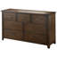 7 tiroirs 60 po Moshe Commode noyer foncé