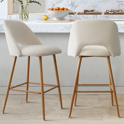 Camarda 26'' Boucle Counter Stool