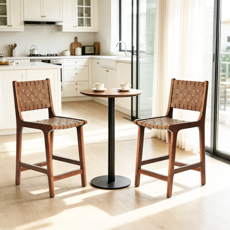 Tabouret de comptoir 24 po Dolora, 2, Noyer/brun