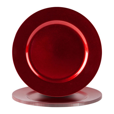 Argon Tableware - Melamine Charger Plates - Set of 6