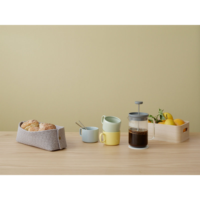 RIG-TIG By Stelton Cotton Bread Basket, 30cm H x 15cm W x 10cm D, Grey/Brown/Blue