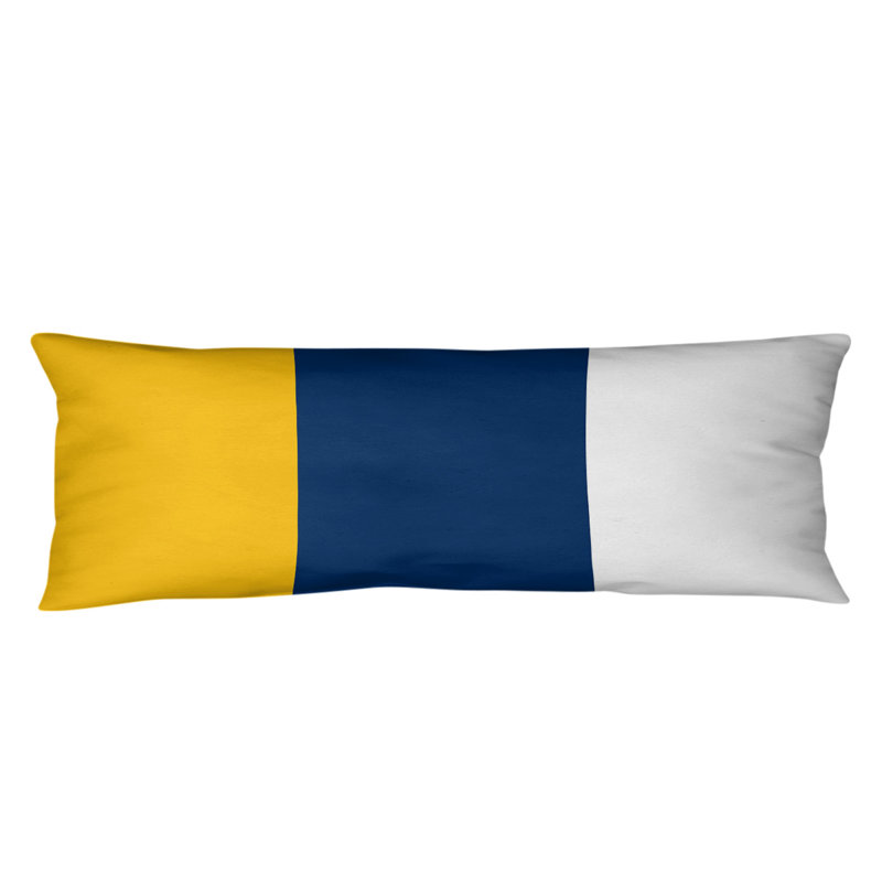 Stripes Medium Polyester/Polyfill Body Pillow, Addington Football, Navy Mid