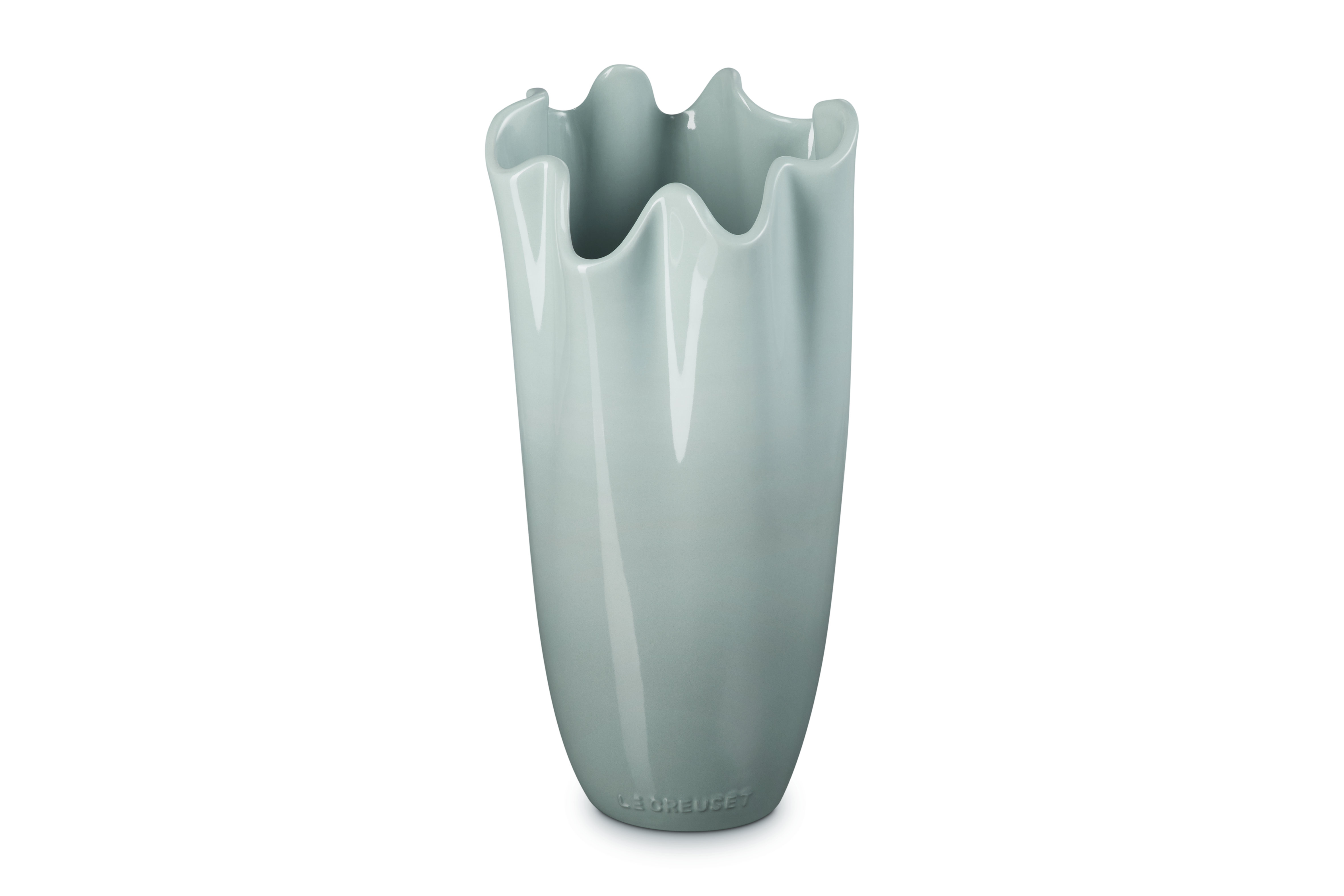Le Creuset Stoneware Iris Vase, 12 In., Green | Wayfair