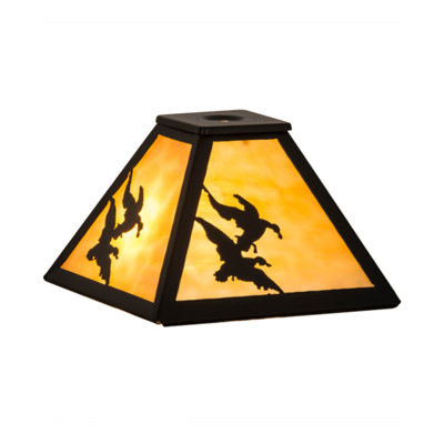 Knisely 5.5'' H x 11'' W Glass Novelty Lighting Shade