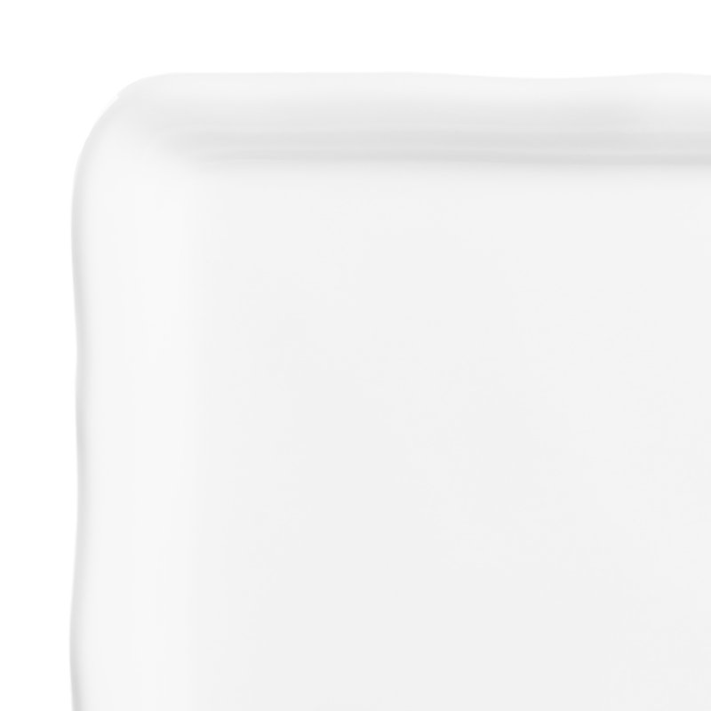Plateau en mélamine biologique, Blanc, H 1,5 po x l 10 po x P 10 po