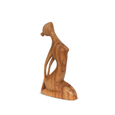 10" Wooden Handmade Mini Yoga Figurines, Yoga Pose Statue, Yoga Room Studio Decor, Mindful Home Decor Yogi Gift, Decorative Shelf Decor Objects, Zen Inspired - Thunderbolt Pose