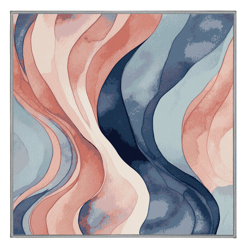 Lagoon Haze Rug, Square 5'