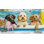 Papier peint chien de plage et chat - Papier peint de salle de bain sur le thème de l'océan tropical avec des animaux de compagnie dans la baignoire, décor amusant pour les espaces de style estival et les salles de bain maison de plage (Peel-N-Stick) V