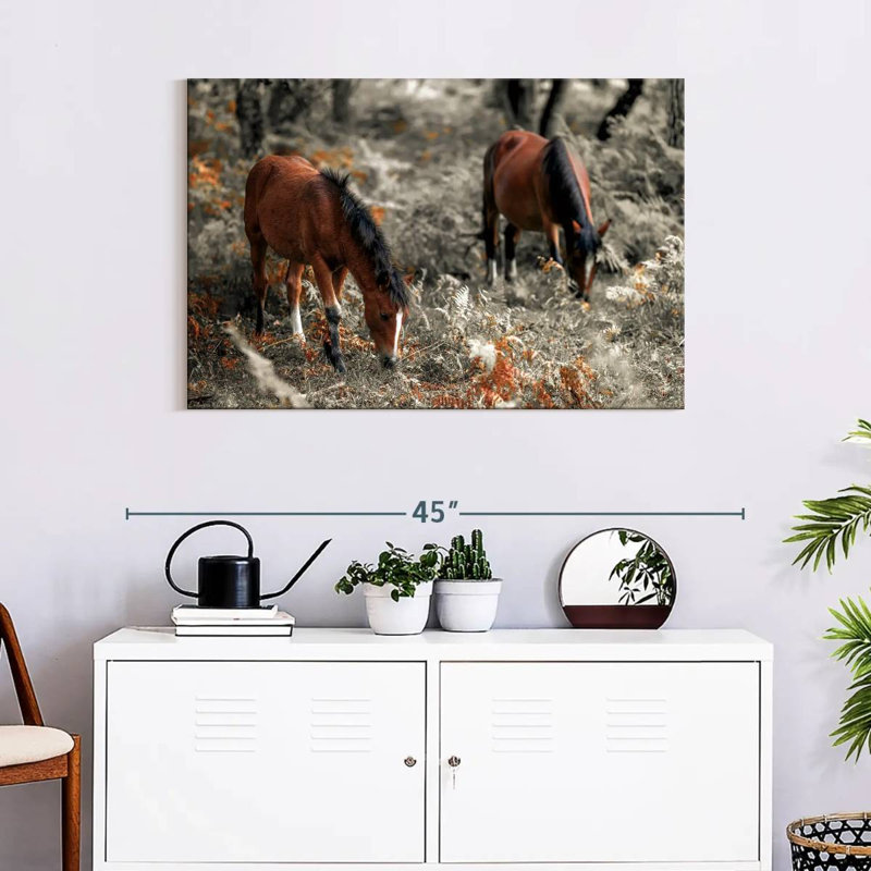 Brampt Horse Trails II, 24" H x 36" W