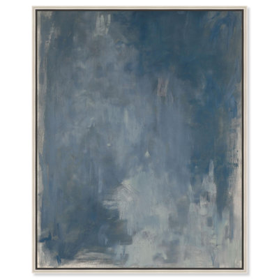 Blue Monolith Canvas Print Blue Abstract Art by Art Remedy