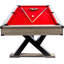 Ensemble complet de table de billard 7 pieds avec pieds en K, queues de billard, boules et tissu pour la salle de jeu-121483124