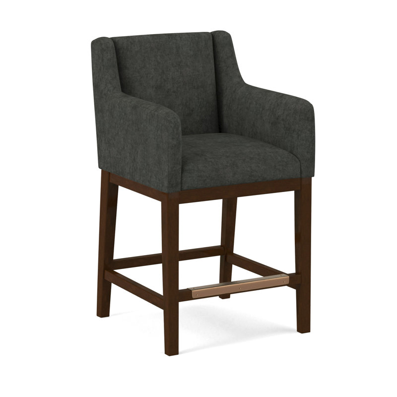 Upholstered Stool, Applause Float The Boat, Pecan