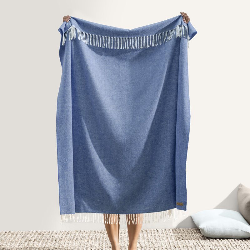 Italian Herringbone Throw Blanket, Allium