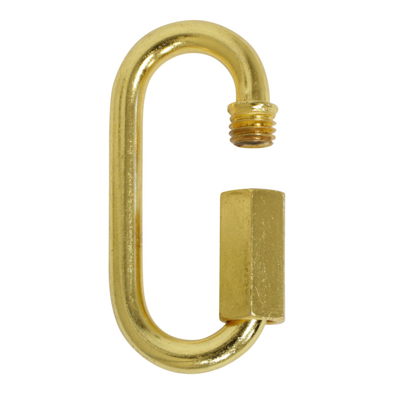 Verrouillage à vis fileté (2 pièces), Doré, H 1,93 po x l 0,91 po x P 0,2 po