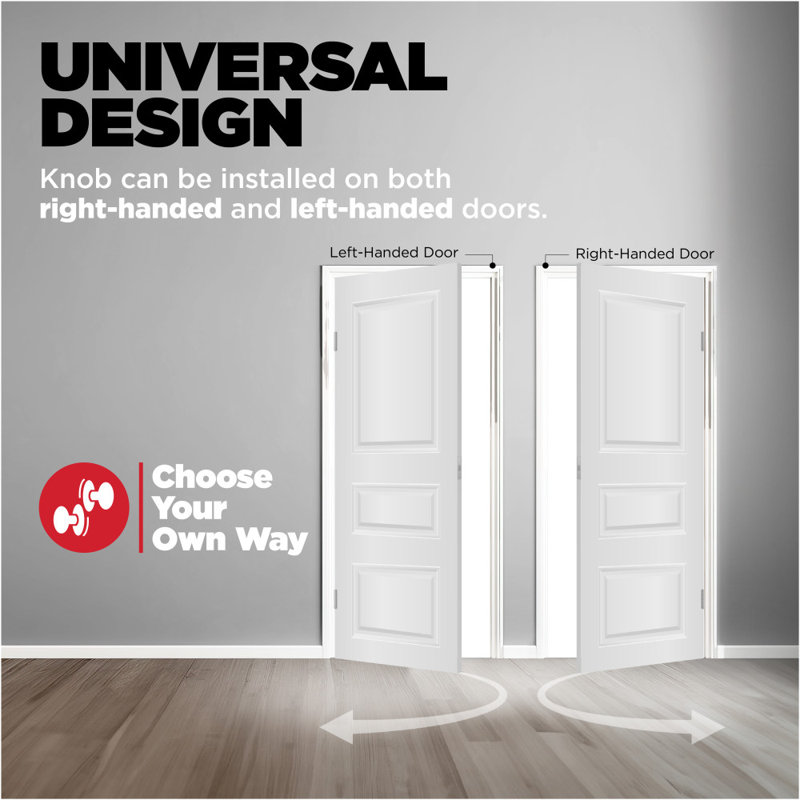 Square Privacy Pocket Door Hardware, Polished Chrome