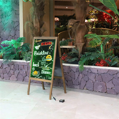 Weybridge Freestanding Glass Reversible Large - 6' - 8' Chalkboard