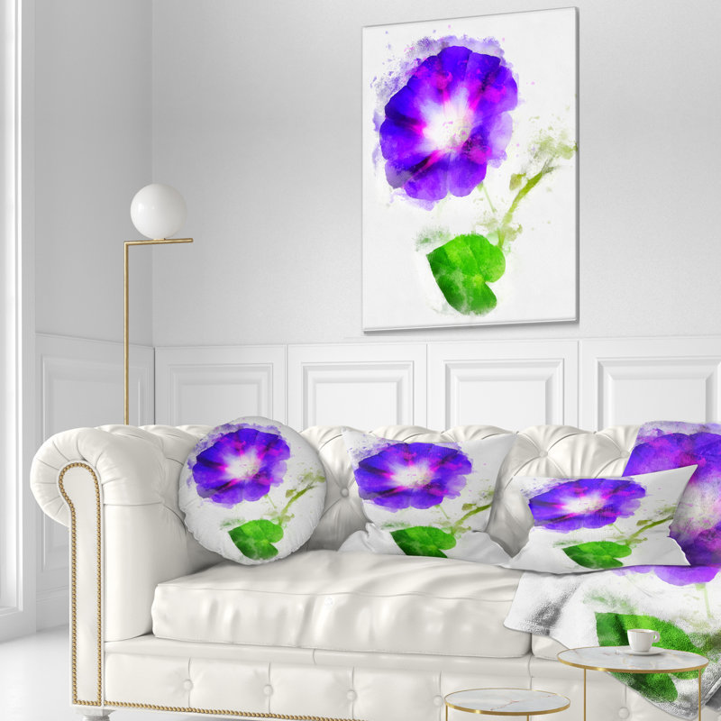 Coussin lombaire gentiana alpina floral