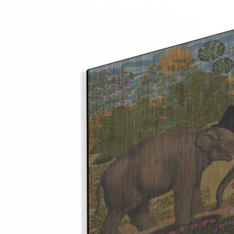 «Regal Elephant» par Stellar Design Studio sur métal, H 16 po x l 12 po