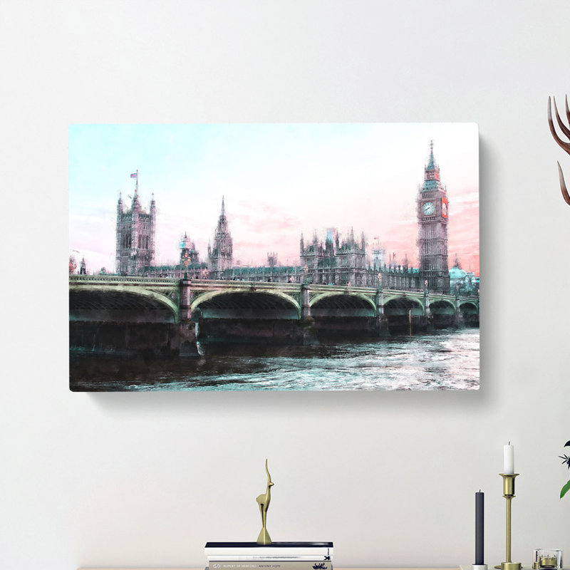 Houses Of Parliament And Big Ben - Wrapped Canvas, 60cm H x 91cm W x 3cm D