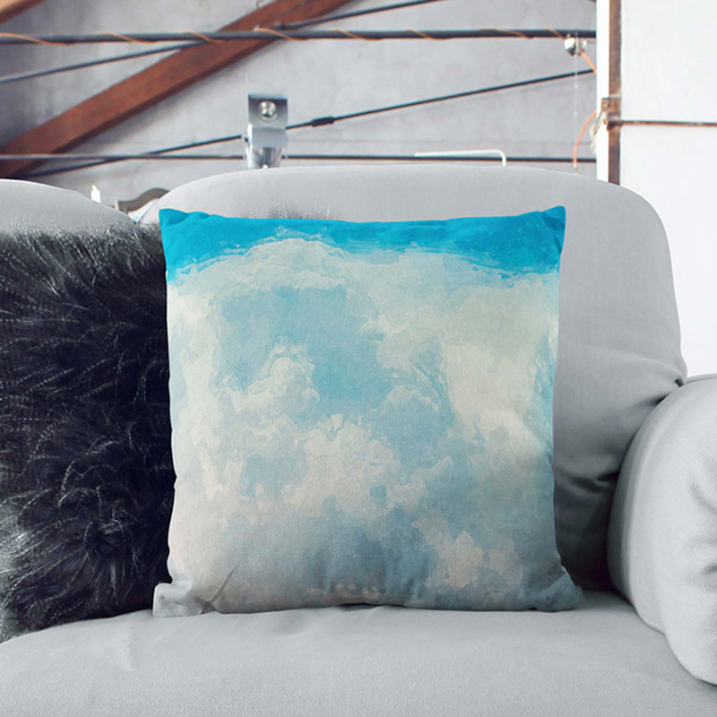 Square Throw Cushion, 40cm H x 40cm W x 15cm D, Black