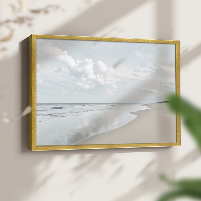 Seaglass Shoreline -Framed Print - Restickable