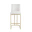 Ensemble de 2 tabourets de bar de 26 po de hauteur avec dossier, tabourets de bar modernes en tissu pour tabouret de bar, chaises de salle à manger rembourrées Woker Furniture-1463583070
