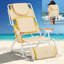 Chaise de plage pliante en aluminium avec porte-gobelet (ensemble de 1)-2005617496