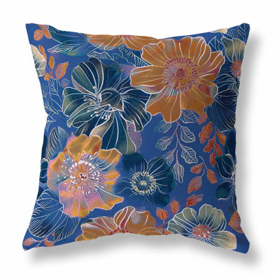 Painted Petalscape Indoor/Outdoor Pillow