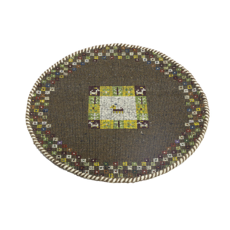 Tapis tribal brun 2 x 2 Indo Gabbeh