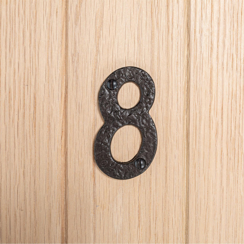 7.8cm H Iron House Number