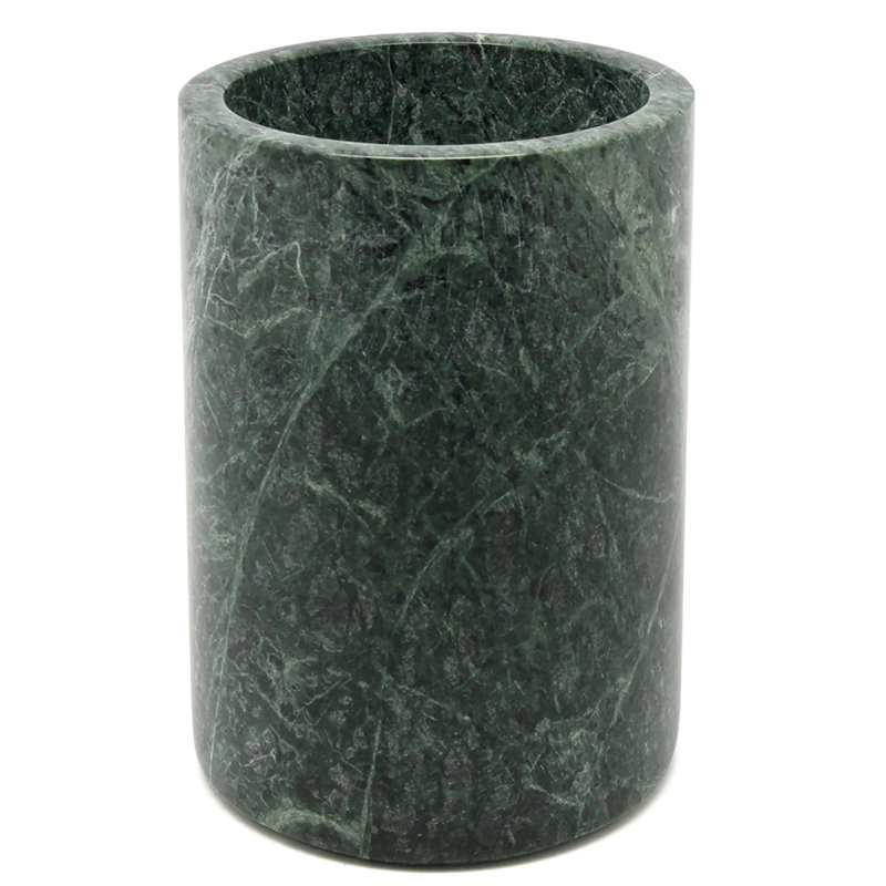 Porte-ustensiles de cuisine en marbre naturel, Vert