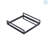 Handcrafted Glass With Metal Frame Serving Tray - 20x20x3 Inches | Rustic & Elegant Design for Entertaining-Set Of 2