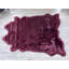  Tapis à poils longs en fausse fourrure de bison bourgogne avec pointes noires-95756348