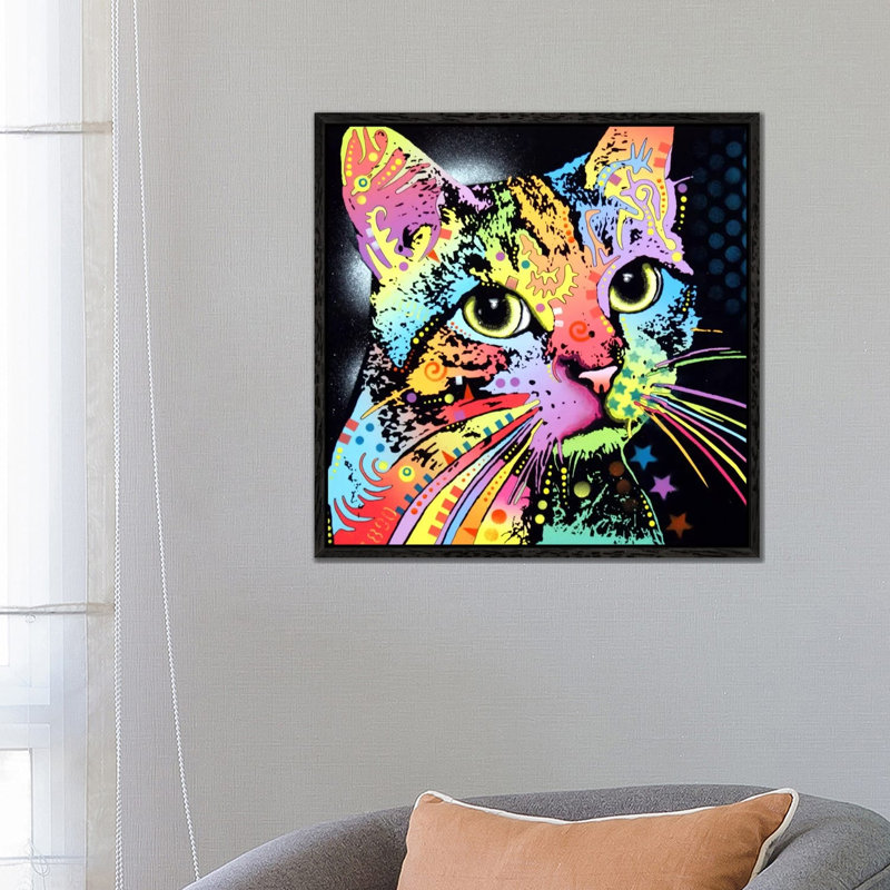 Catillac New by Dean Russo - Print on Canvas, Black Framed, 66.04 cm H x 66.04 cm W