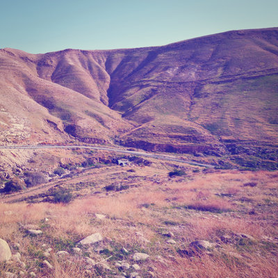 Road In Hills - Wrapped Canvas Print