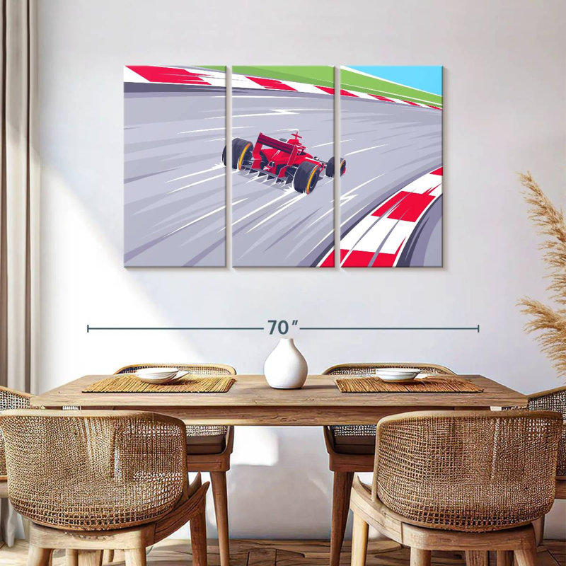 F1 Track, 36" H x 57" W