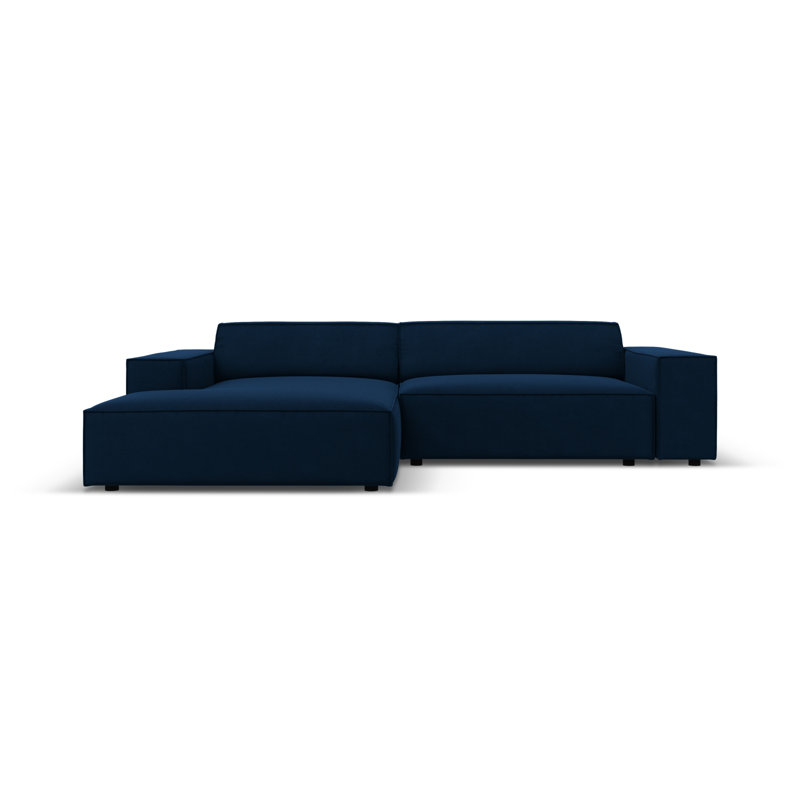 Jodie 3 Seater Corner Sofa, Left Hand Facing, Blue