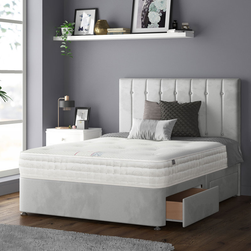Rothbury Upholstered Headboard, Silver, Double (4'6)