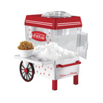 Nostalgia Coca-Cola Countertop Snow Cone Maker Makes 20 Icy Treats, Includes 2 Reusable Plastic Cups & Ice Scoop