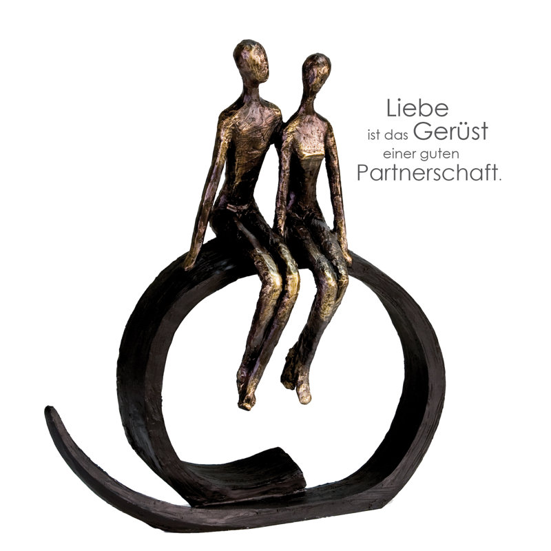 Malvina People Figurines & Sculptures, Black/Bronze