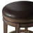  Maven Lane Alexander Swivel Backless Stool with Faux Leather Upholstery-92561091-92561089