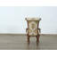 Chaise avec accoudoirs Valentine en brun